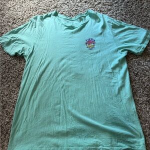 Vans Green Short Sleeve Tee Casual Cotton Blend